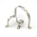 Customized heavy duty galvanized U type metal steel saddle pipe clamp